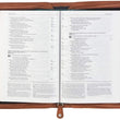 Load image into Gallery viewer, Faith Grain Faux Leather Saddle Tan Personalized Bible Cover For Women