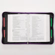 Load image into Gallery viewer, Purple Floral Faux Leather Personalized Bible Cover For Women