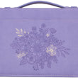 Load image into Gallery viewer, Jeremiah 29:11 Faux Leather Hope and Future Purple Personalized Bible Cover for Women
