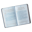 Load image into Gallery viewer, Personalized Devotional Mr. & Mrs. 366 Devotions for Couples Blue Faux Leather