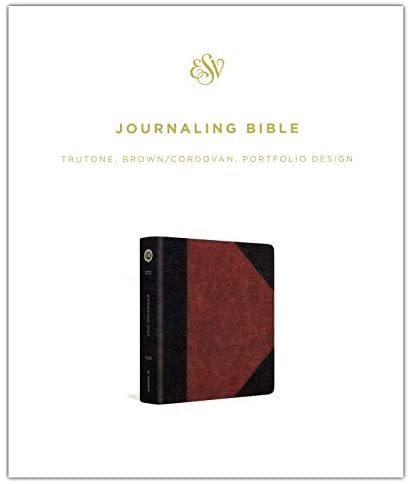 Personalized ESV Journaling Bible TruTone Brown Cordovan Portfolio Design