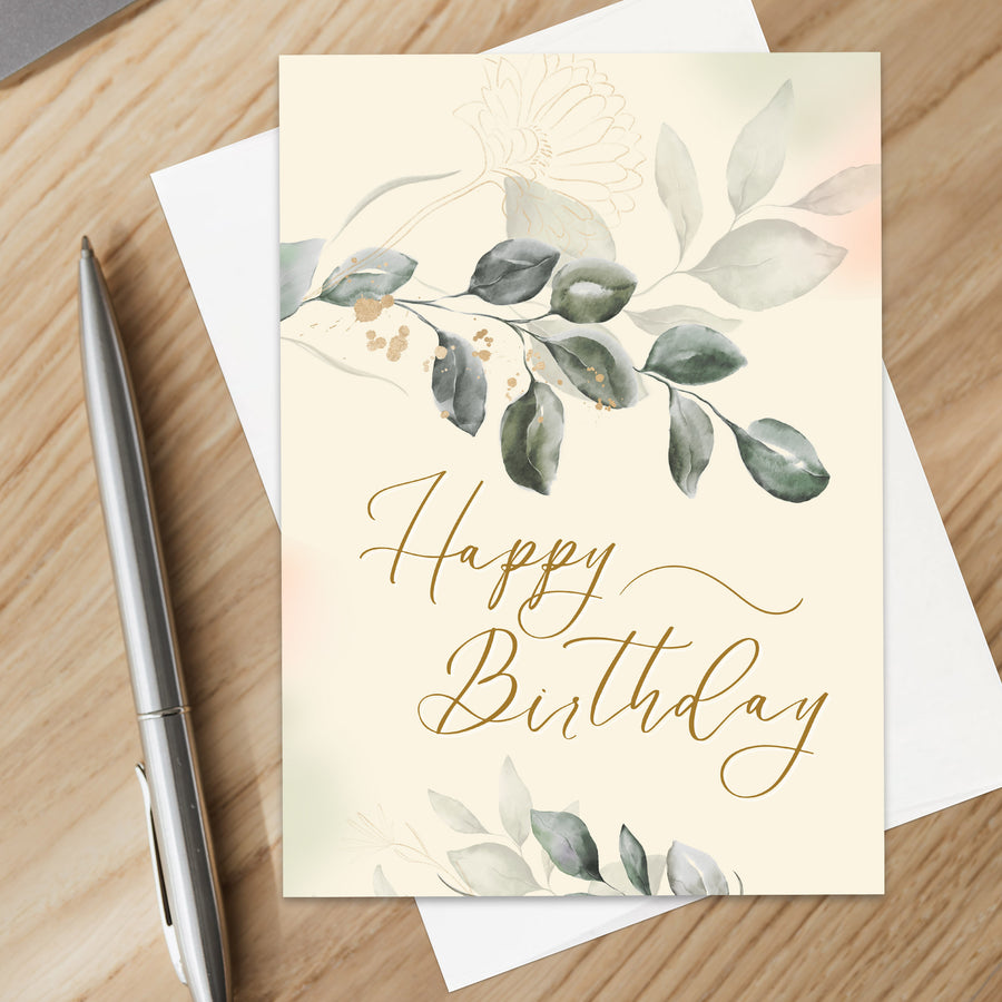 Christian Happy Birthday Greeting Card