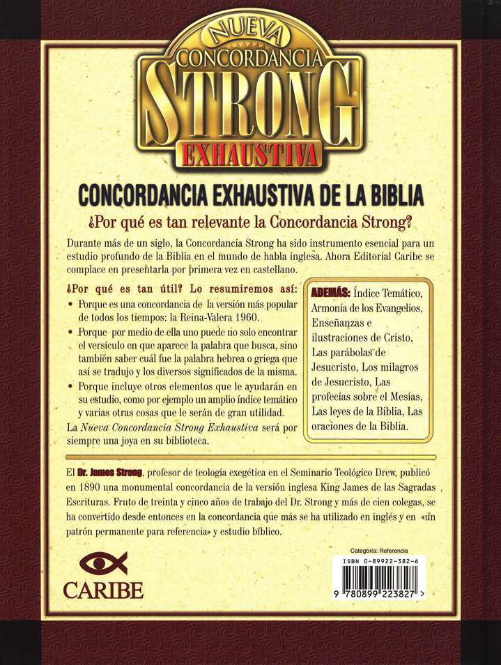 Nueva Concordancia Exhaustiva De La Biblia - James Strong