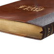 Load image into Gallery viewer, KJV Brown Portfolio Design Large Print Thinline LuxLeather Bible
