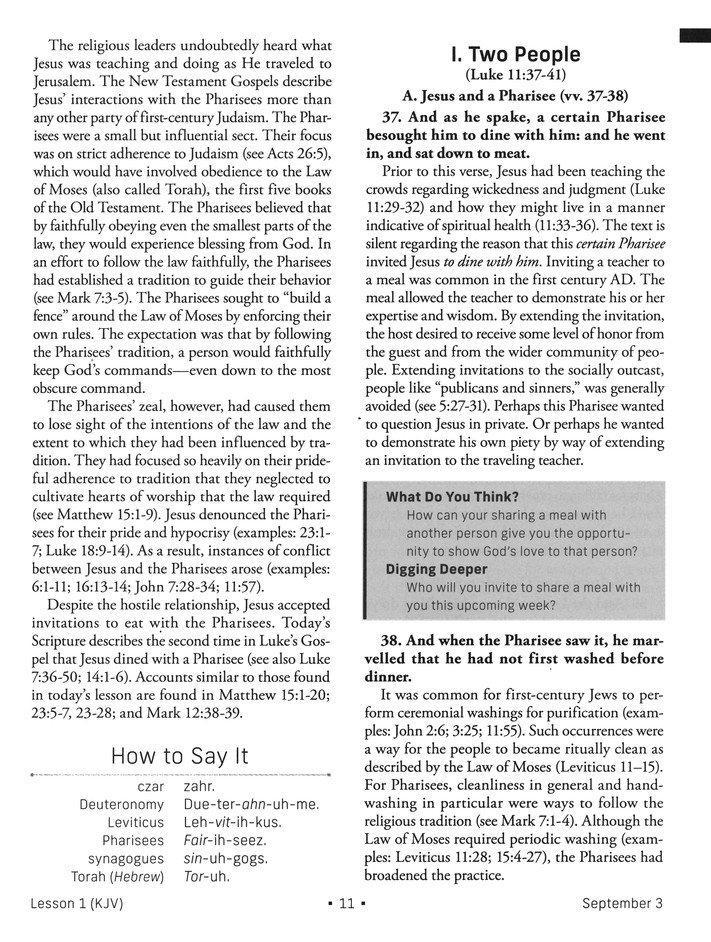 KJV Standard Lesson Commentary, Large Print Edition 2023-2024