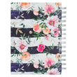 Load image into Gallery viewer, Bless You &amp; Keep You Numbers 6:24-25 White &amp; Pink Floral Wirebound Journal
