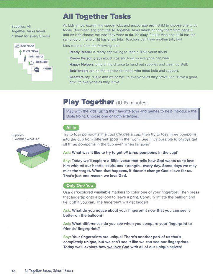 All Together Sunday School, Book 2