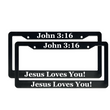 Load image into Gallery viewer, John 3:16 Jesus Loves You! | Christian License Plate Frame
