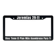 Load image into Gallery viewer, Jeremías 29:11 Dios Tiene El Plan Más Asombroso Para Ti | Christian Spanish License Plate Frame
