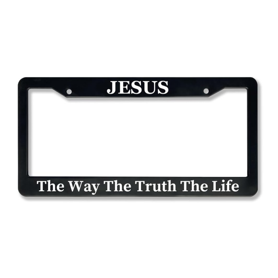 Jesus The Way The Truth The Life | Christian License Plate Frame