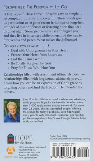 Forgiveness [Hope For The Heart Series] - June Hunt