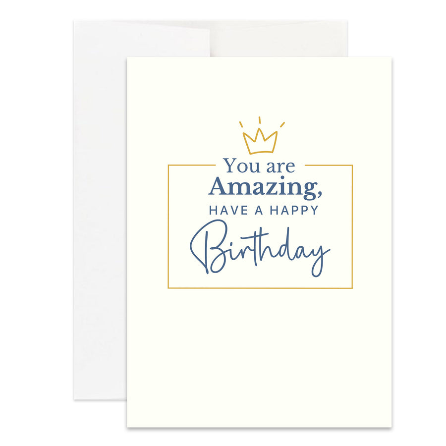 Mens Christian You Are Amazing Happy Birthday Card