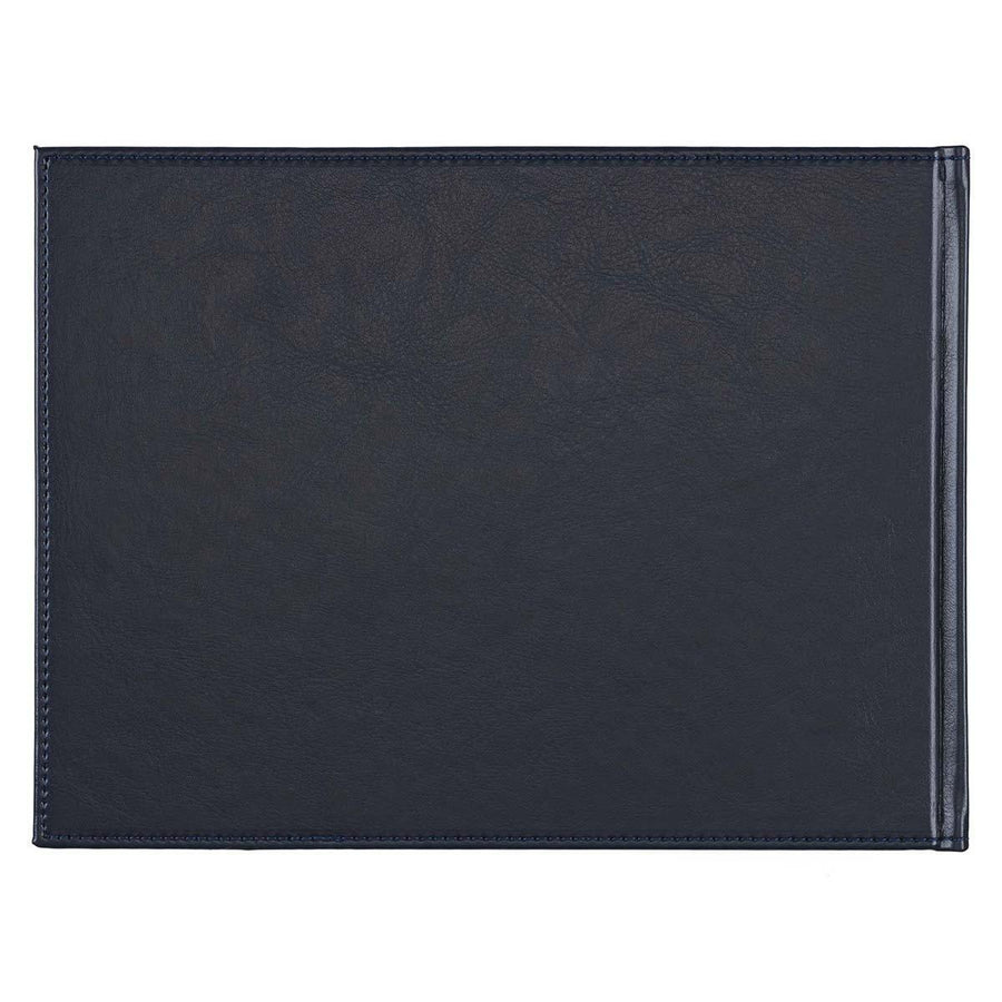 In Loving Memory Navy Faux Leather Guest Book