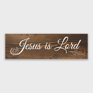 Jesus is Lord 1 Tier Wood Decor