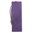 Load image into Gallery viewer, Strength &amp; Dignity Proverbs 31:25 Purple Sunflower Faux Leather Bookmark
