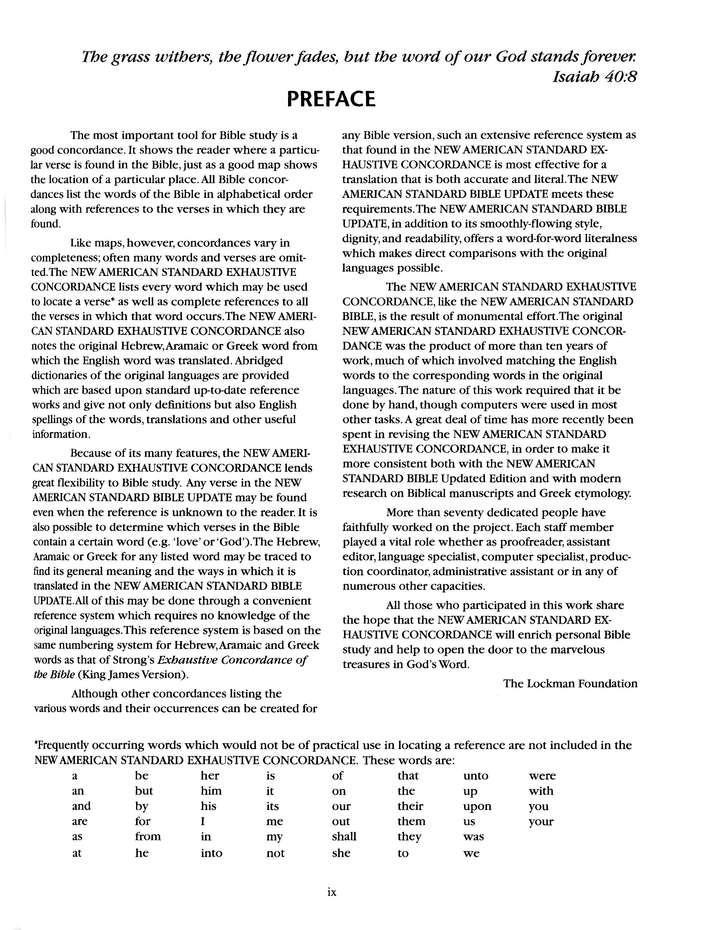 The Strongest NASB Exhaustive Concordance