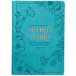 Load image into Gallery viewer, Proverbs 31:25 Strength &amp; Dignity Turquoise Zippered Journal
