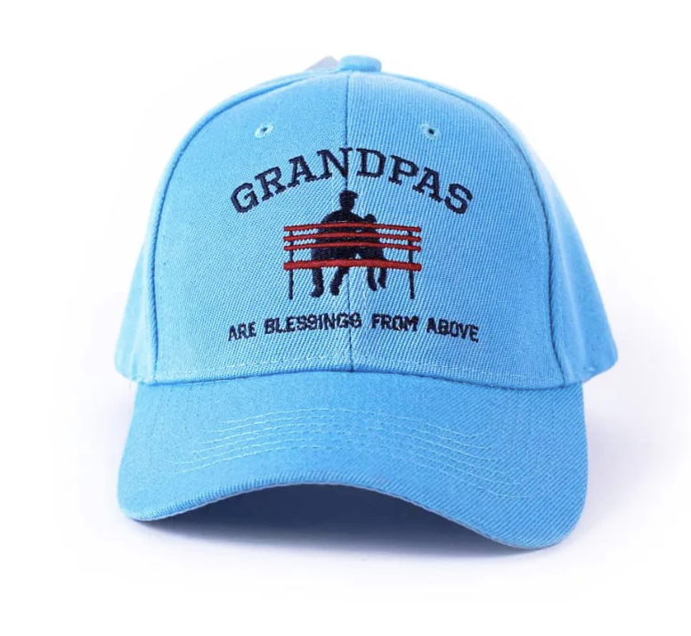 Grandpas Are Blessings From Above Blue Hat
