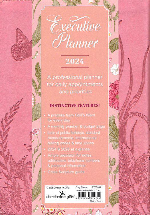Trust in the Lord (Proverbs 3:5), 2024 Executive Zippered Planner