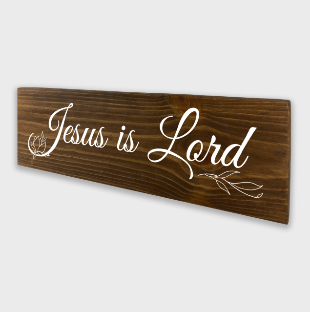 Jesus is Lord 1 Tier Wood Decor