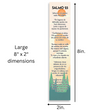 Load image into Gallery viewer, Spanish Christian Bookmark with Bible Verse (Psalm 23) | Marcapaginas en Español con el Salmo 23 (8X2in.)
