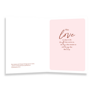 Christian Happy Anniversary Card (This Love We Share)