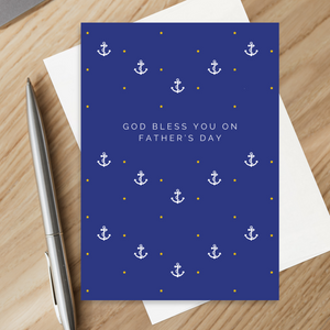 God Bless You on Father's Day Card 5’X7’ | Gift for Dad