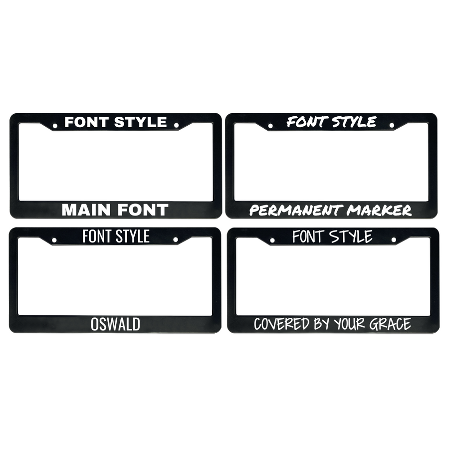 Custom License Plate Frame for Car