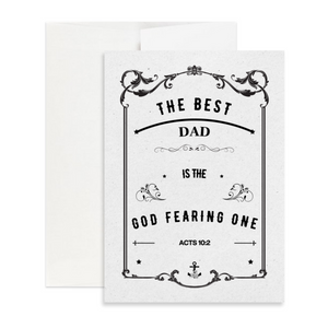 The Best Dad Father's Day Card 5’X7’ | Gift for Dad