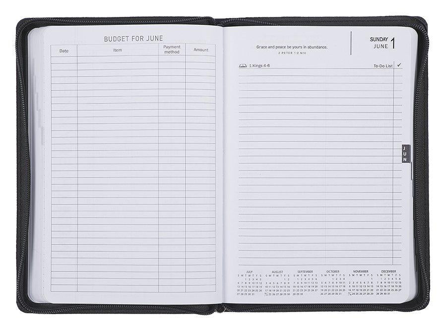 Strong & Courageous Joshua 1:9 Gray 2025 Executive Planner