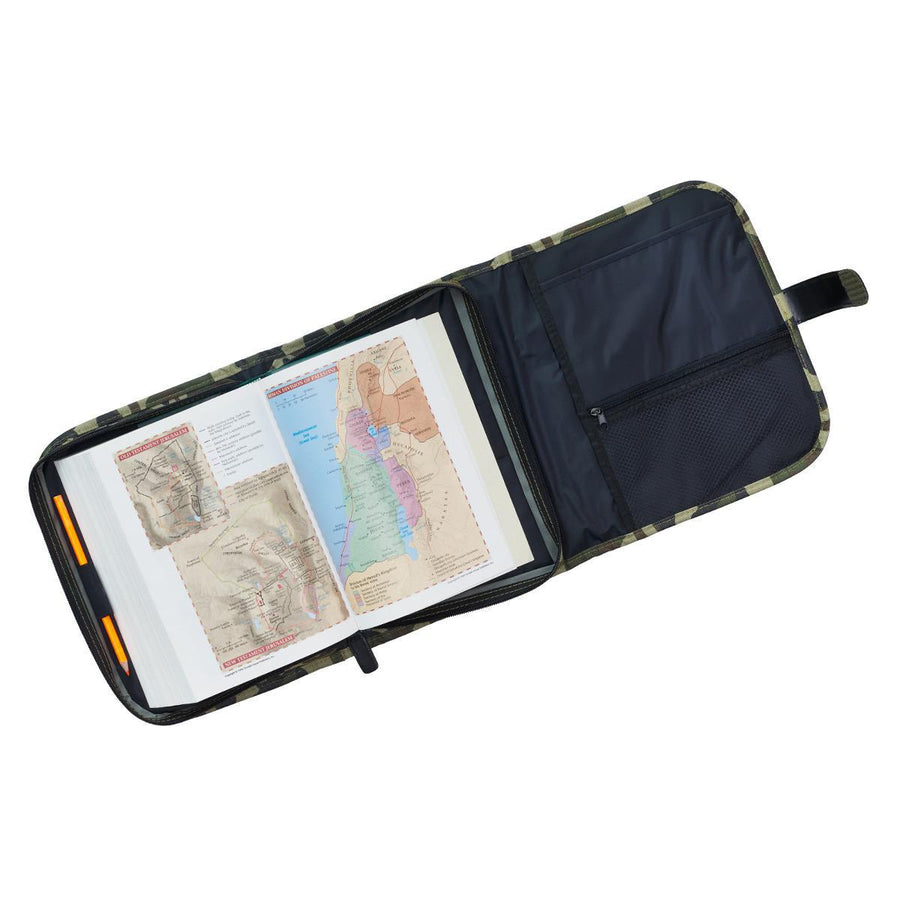 Armor of God Camo Tri-Fold Cloth Bible Cover