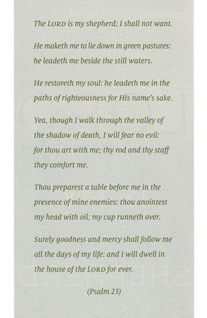 The Lord Is My Shepherd (KJV), Pack of 25 Tracts (Large Print)