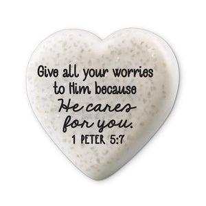 Heart Scripture Stone