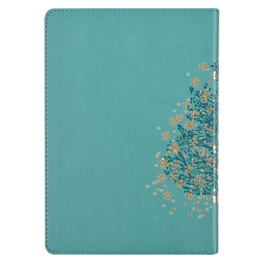 Be Still & Know Psalm 46:10 Teal Faux Leather Journal