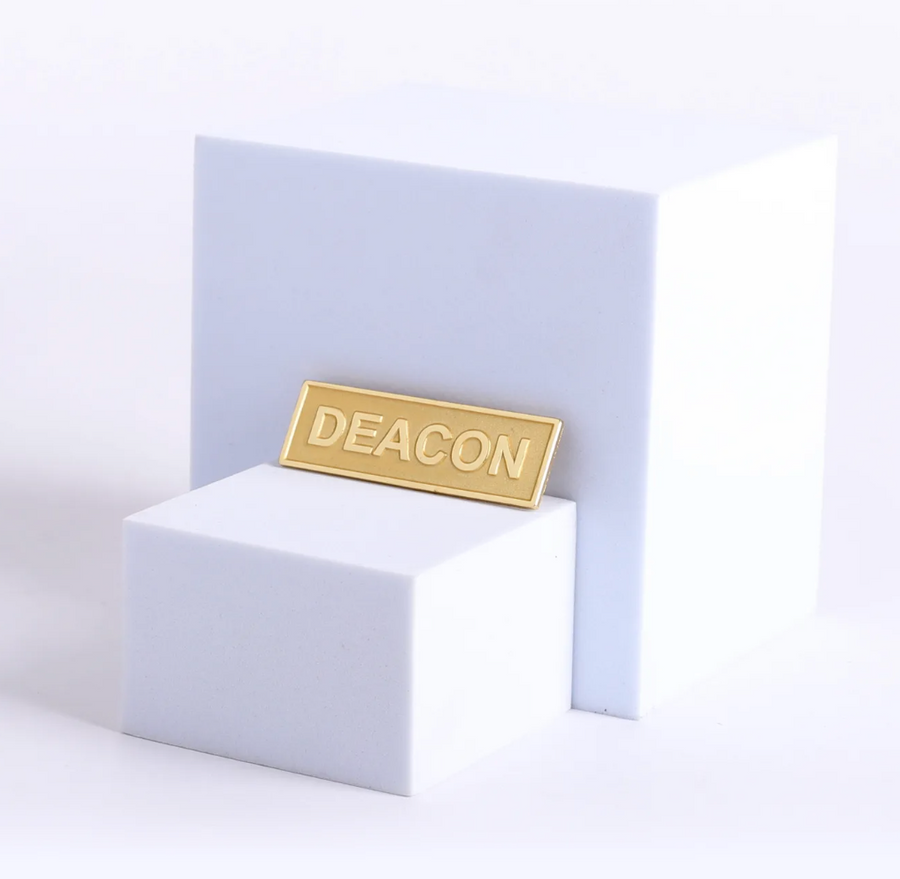 Deacon Badge Gold Tone