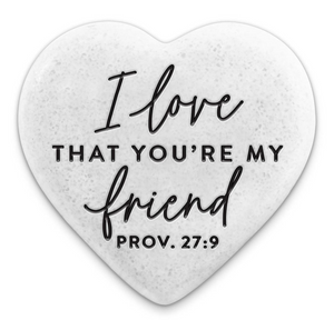 Heart Scripture Stone