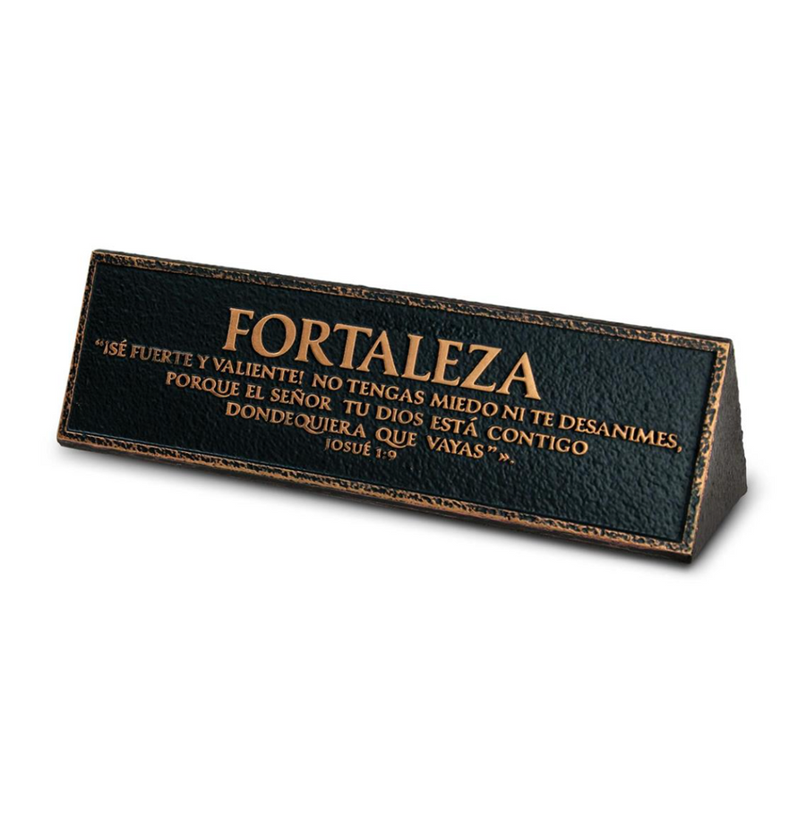 Fortaleza Josue 1:9 Tabletop Plaque