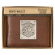 Load image into Gallery viewer, Blessed Is The Man Jeremiah 17:7 Brown Genuine Leather Wallet
