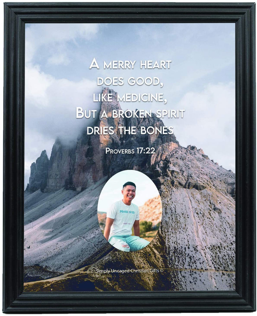 Proverbs 17:22 Personalized Photo Verse