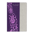 Load image into Gallery viewer, Personalized Custom Text Your Name NKJV The Study Bible for Women Purple/Gray Linen LeatherTouch
