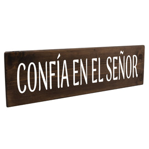 Confía En El Señor Spanish Wood Decor