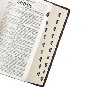 Personalized KJV Deluxe Gift Bible Dark Brown Faux Leather