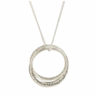 Load image into Gallery viewer, Serenity Prayer Silver Plated Ring Necklace
