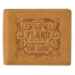 Load image into Gallery viewer, I Know The Plans Jeremiah 29:11 Tan Genuine Leather Wallet
