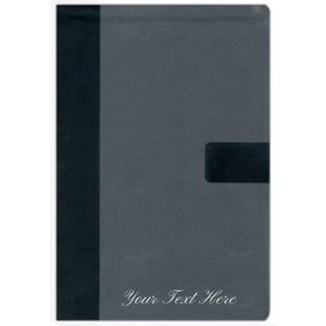 Personalized NIV Super Giant Print Reference Bible Leathersoft Gray