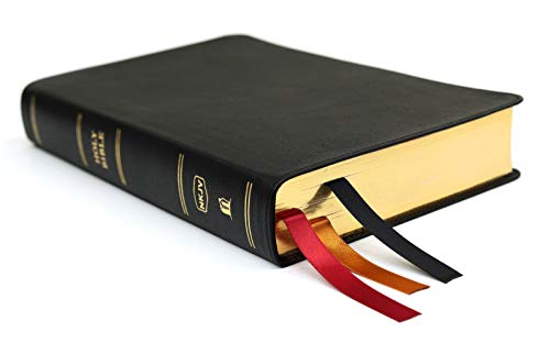 Personalized NKJV Minister's Bible Red Letter Comfort Print Holy Bible Genuine Leather Black