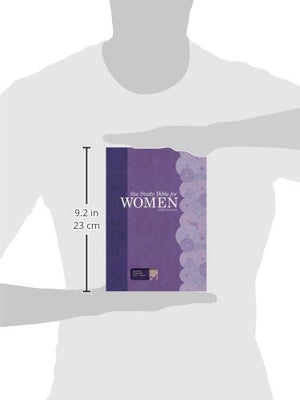 Personalized NKJV The Study Bible for Women LeatherTouch Indexed Plum & Lilac