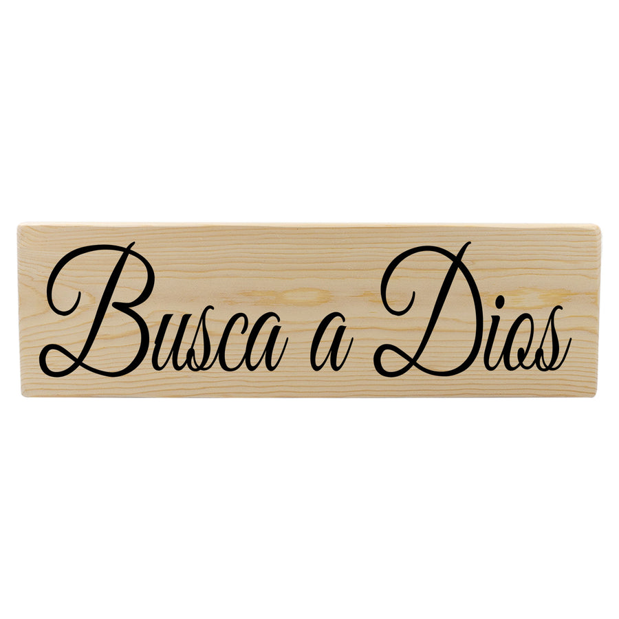 Busca a Dios Wood Decor