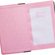 Load image into Gallery viewer, Personalized KJV Holy Bible Giant Print Standard Bible Pink and Brown Faux Leather w/Ribbon Marker

