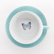 Load image into Gallery viewer, Grace Blue Butterfly Blessings Ephesians 2:8 Tea Set for One
